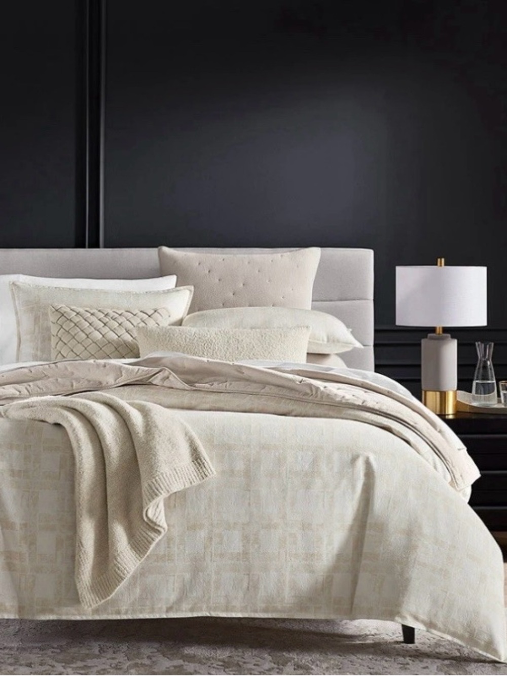 Hotel Collection Cream Textured Comforter Set - Picture 8 of 13